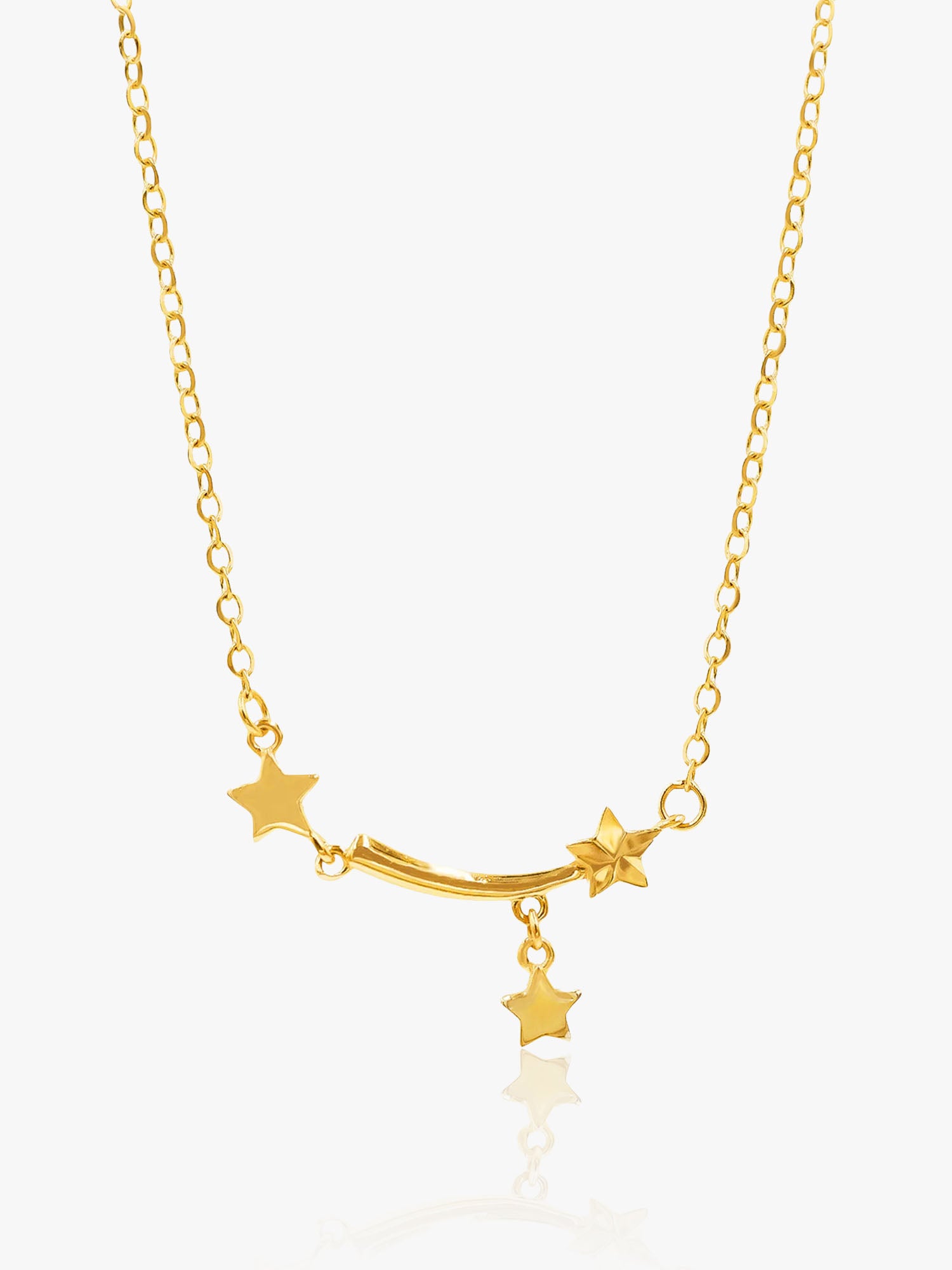 916 Gold Smiling Star Chain
