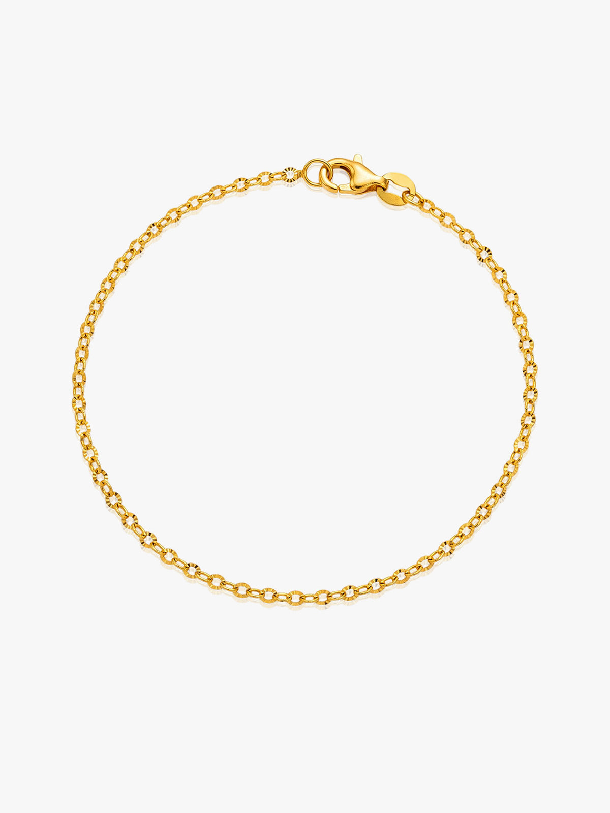 916 Gold Sparkle Link Bracelet