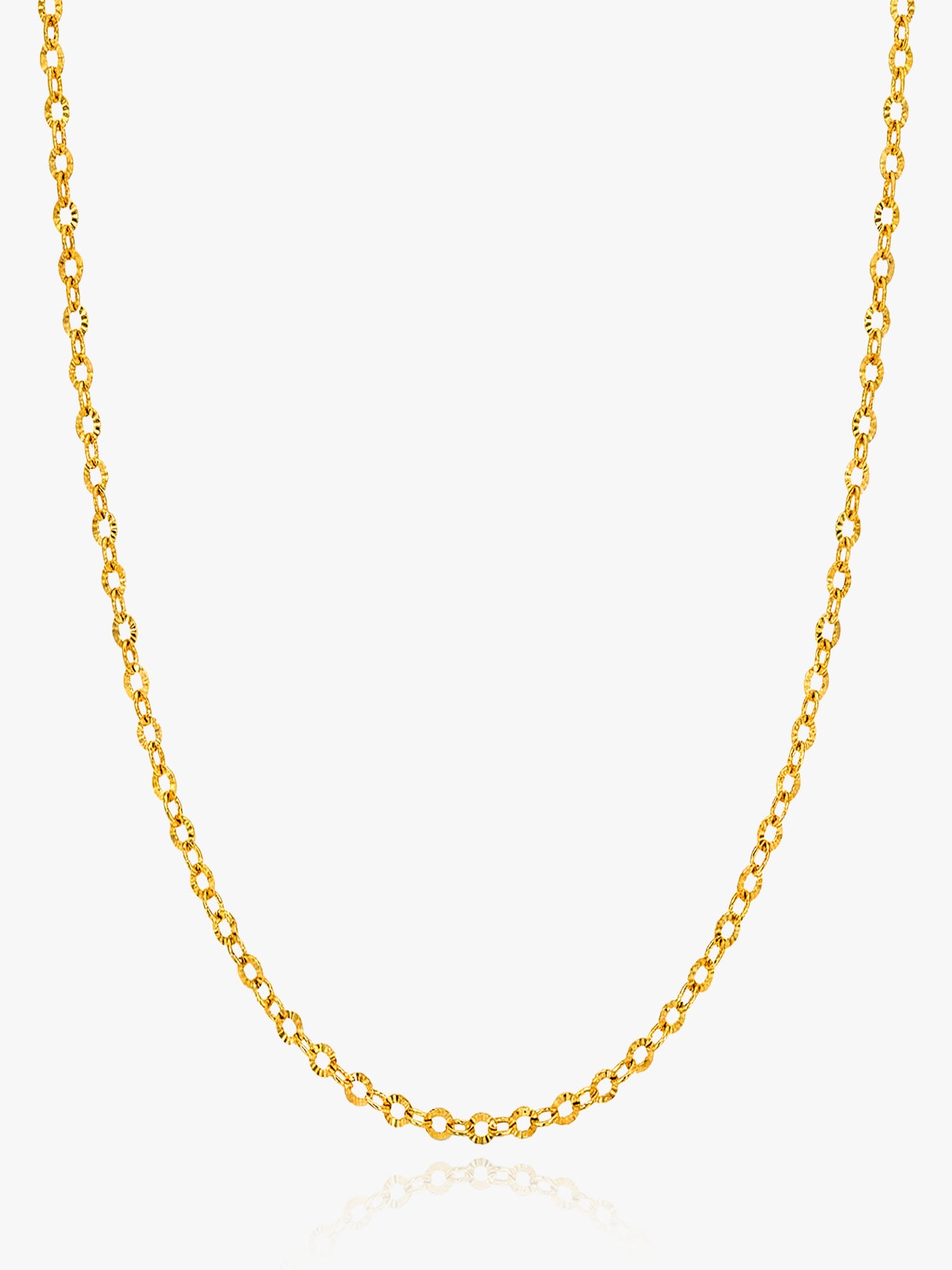 916 Gold Sparkle Link Chain