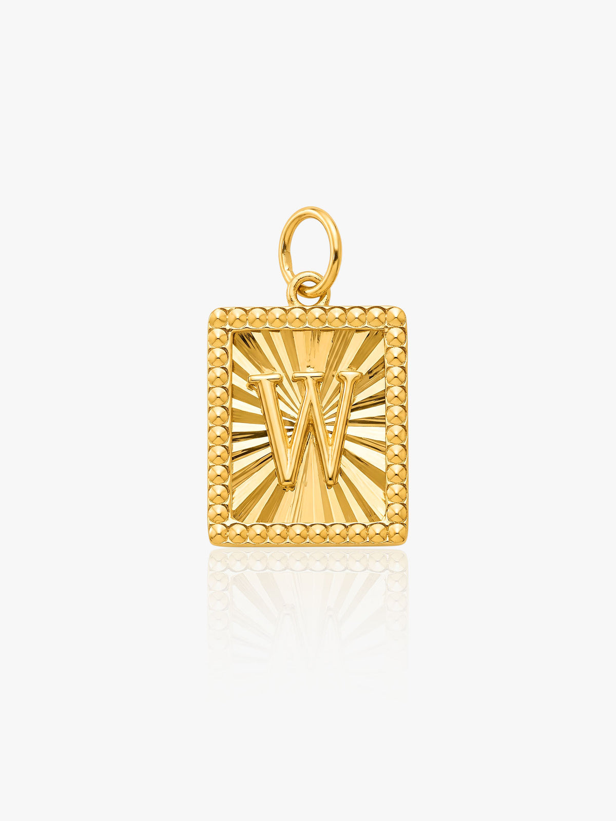 Liontin Abjad Kotak Emas 916