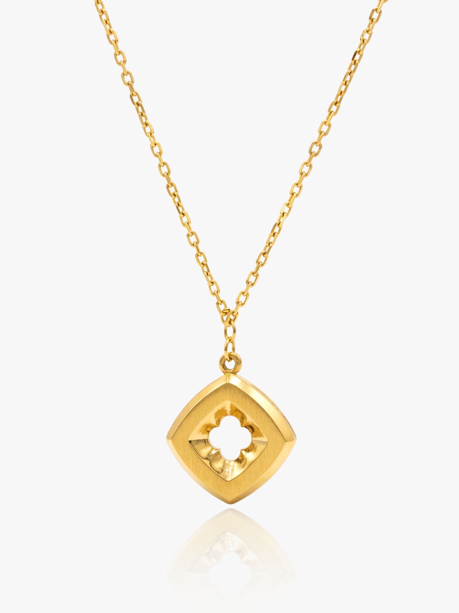 916 Gold Squarez Chain Set