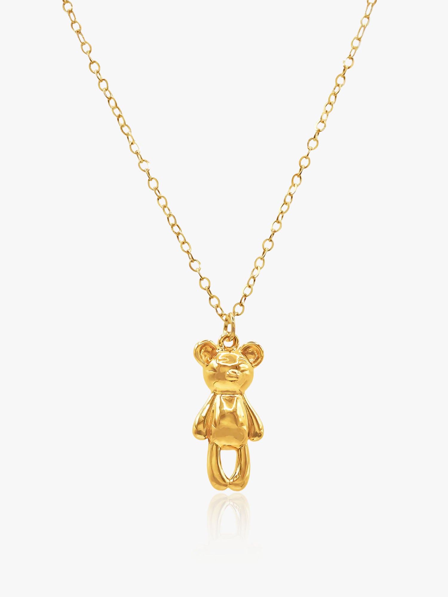 916 Gold Teddy Bear Chain