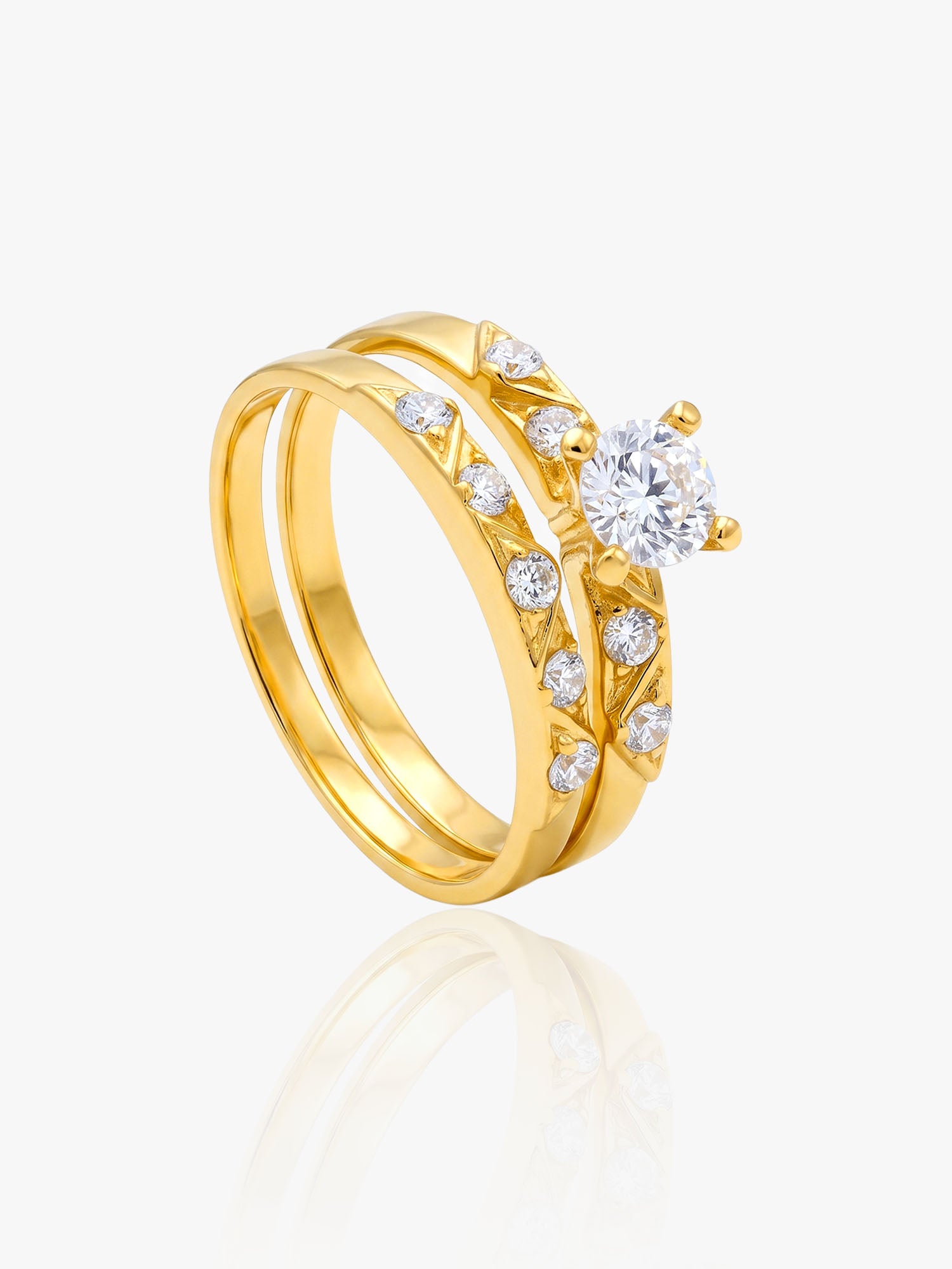 916 Ring CZ Double