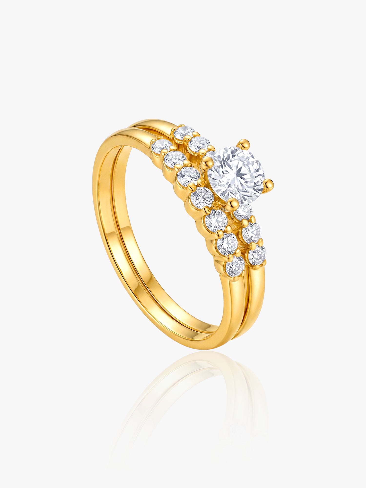 916 Ring Link CZ Double
