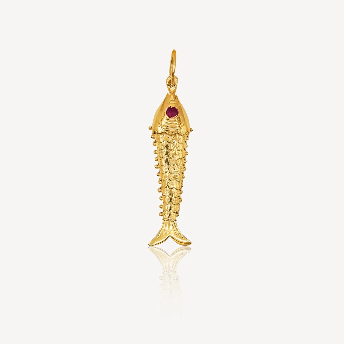 916 Gold Fish Pendant