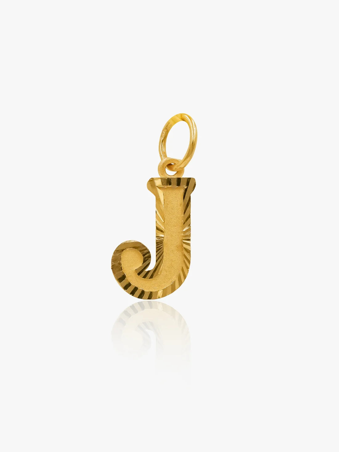 916 Gold Alphabet J Pendant IV